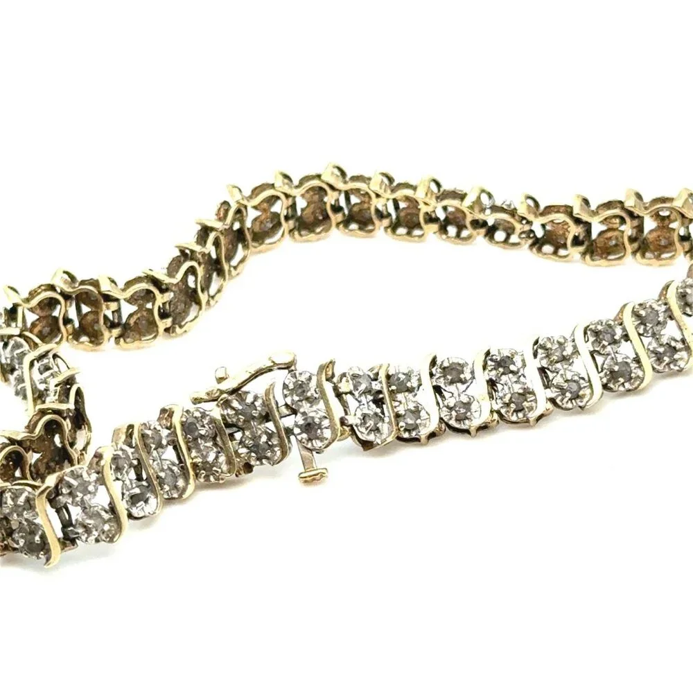 10K Gold Diamonds‎ Bracelet (Read Description)